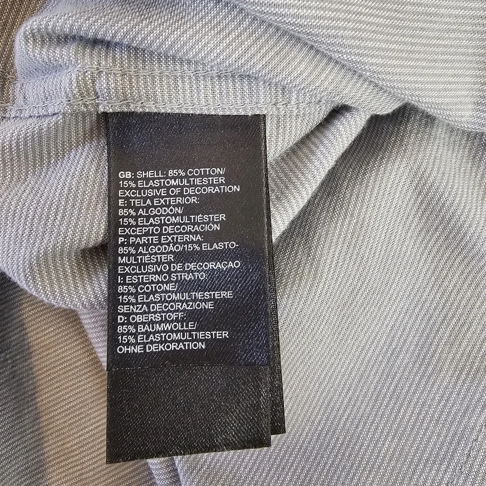The North Face Shirt Mens 2XL XXL Gray‎ Stripe Button Up Short Sleeve Pocket EUC